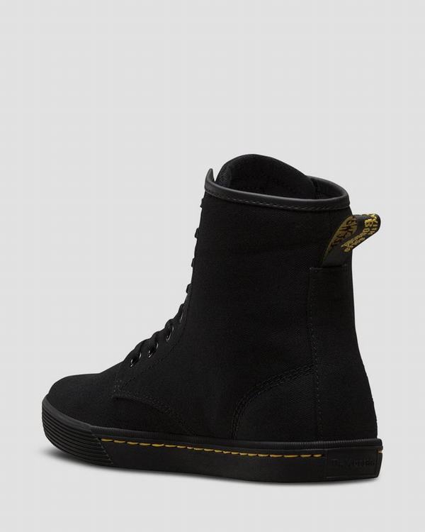 Dr Martens Dámské Kotníkové Boty Sheridan Canvas Černé, CZ-964325